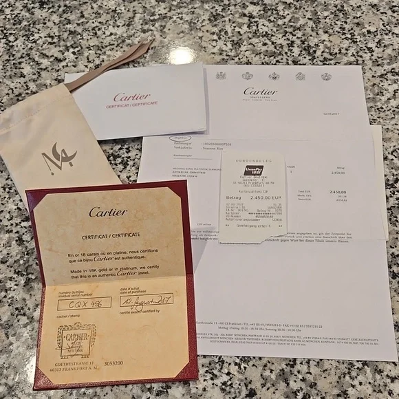 Cartier C De Cartier Diamond Ring in Platinum  0.07 CTW - Picture 6 of 6